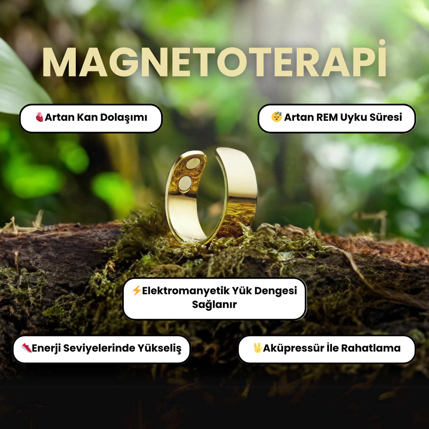 Aura® Magnetoterapi Kilo Verme Yüzüğü